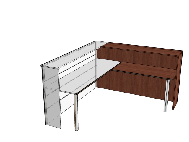 Приставной модуль левый/правый / модуль 2000х650х1150