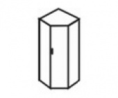 Шкаф угловой 600x600x1975 / СТ-1.10