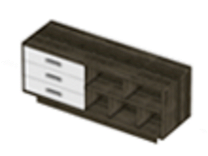 TERRA Сервисная тумба,3ящ+полк / 302Z/V9/W3.07