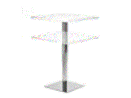 Sit-to-Stand стол 75*75 белый / 301 201 W3 07
