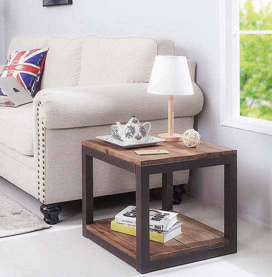 Столик журнальный Лофт Дабл 500х500х450 / эко сж 00102