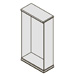 Каркас отдельностоящий 1168x550x2120 / MNS2953001