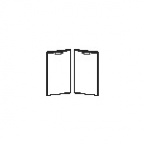 Двери 2D одинарные c замком (для шкафов 2С)-1 шт. 766x396x18 / P2D40K R/L (01)